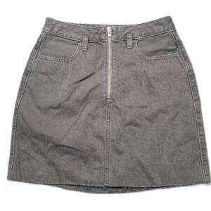 Hollister Denim Skirt Womens Juniors 3 Black Ultra High Rise Mini Jean Skirt